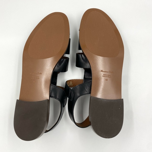 Massimo Dutti Woman's Fisherman Style Fine Leather Flat Sandals ITALY Size 42/11 - Picture 11 of 11